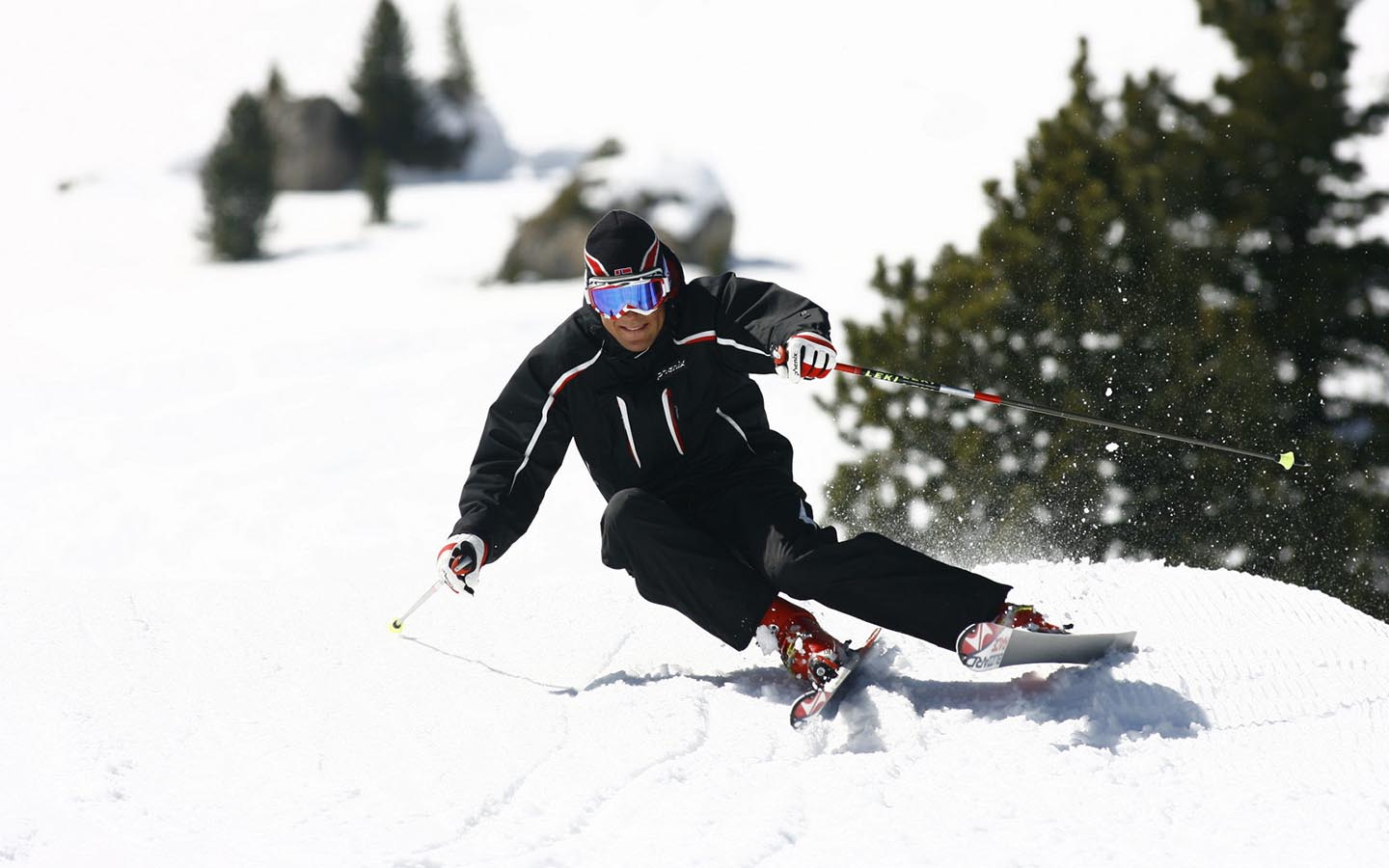 Alan Perathoner beim Skifahren