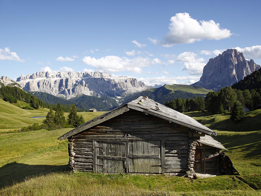 Alpine hut in Val Gardena
