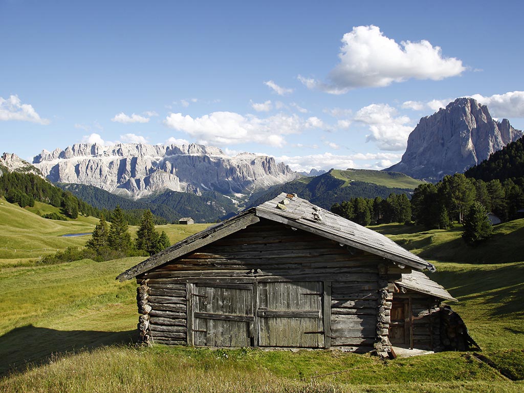 Almhütte im Grödnertal