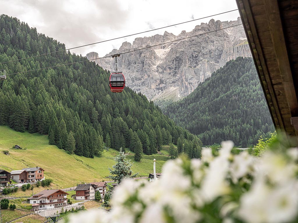 View from the Garni Hotel - Val gardena Dolomites