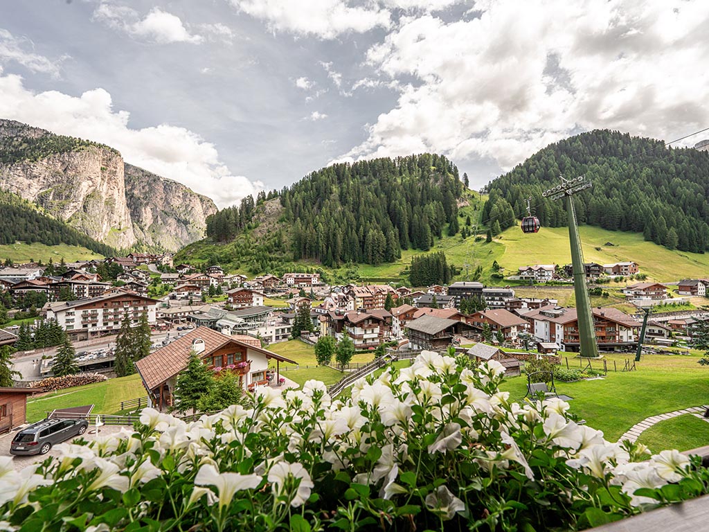 View from Garni Hotel La Bercia in Selva di Val Gardena