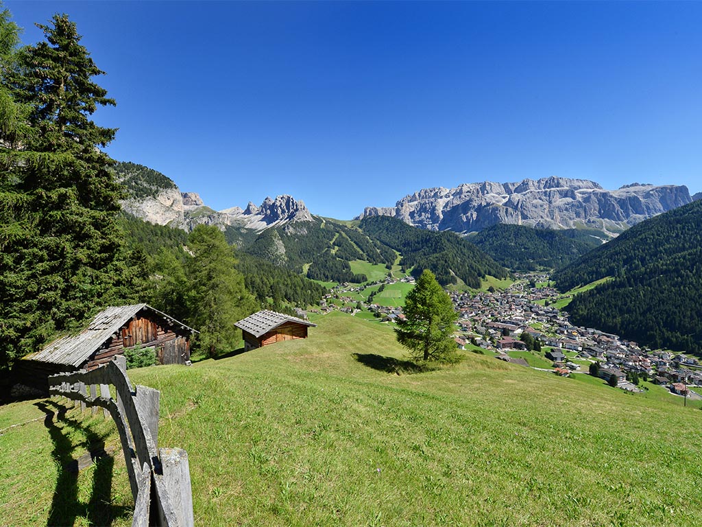 Wolkenstein in Gröden im Sommer